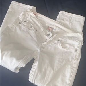 True religion size 28 Lizzie crop pants